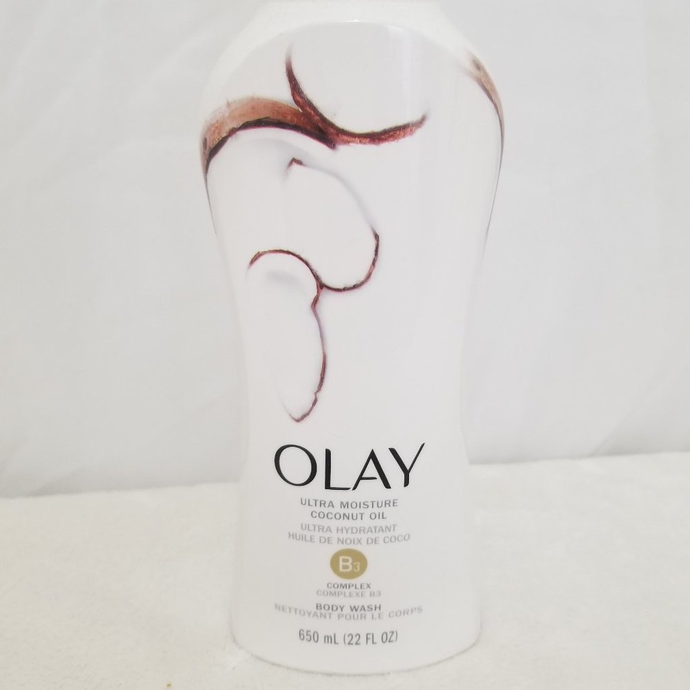 2 Bottles Olay Body Wash Coconut oil 650 ml. 22 Oz